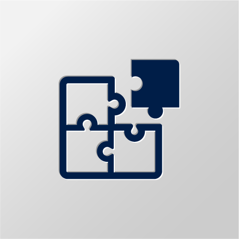 必要なサポートを組み合わせるイメージ